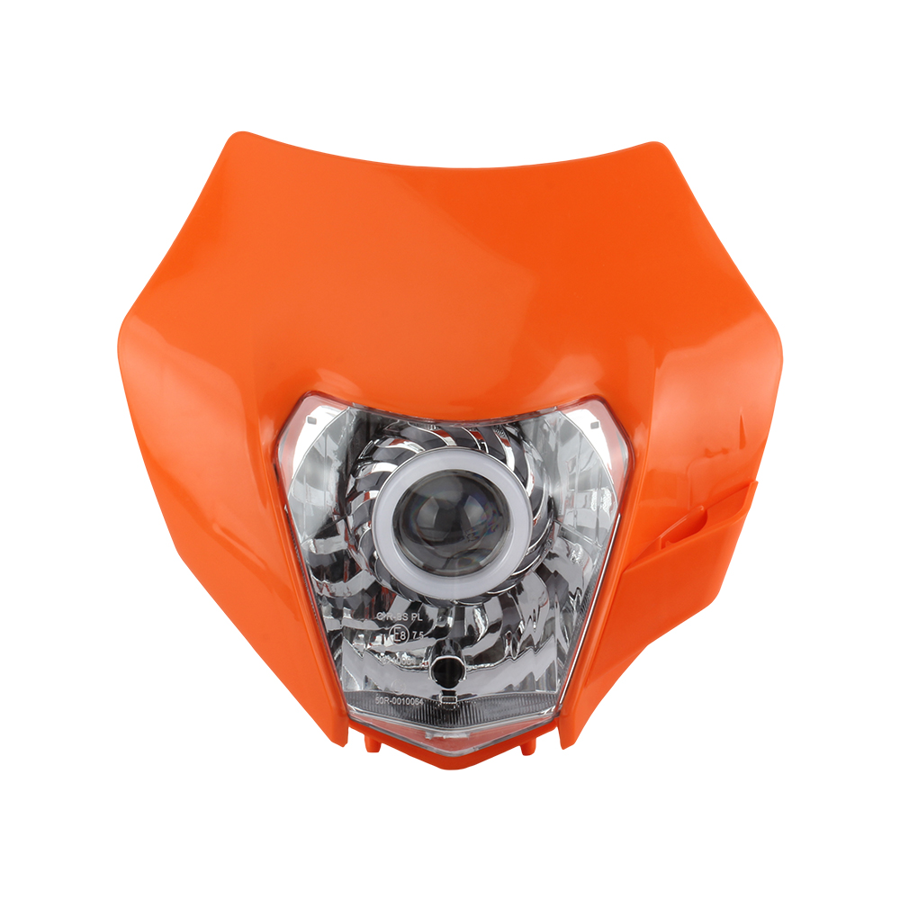 Faro delantero para motocicleta, faro Led Para KTM EXC XC SX EXCW SXW Duke 125-500 Focos Para Moto Dirt Bike Enduro Motocross: Marfíl