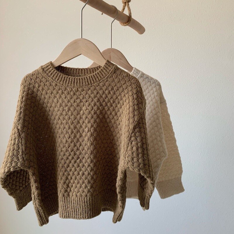 2022 Lente Kinderen Lange Mouw Trui Jongens Meisjes O-hals Gebreide Trui Tops Solid Trui Voor Kinderen Knit Kleding