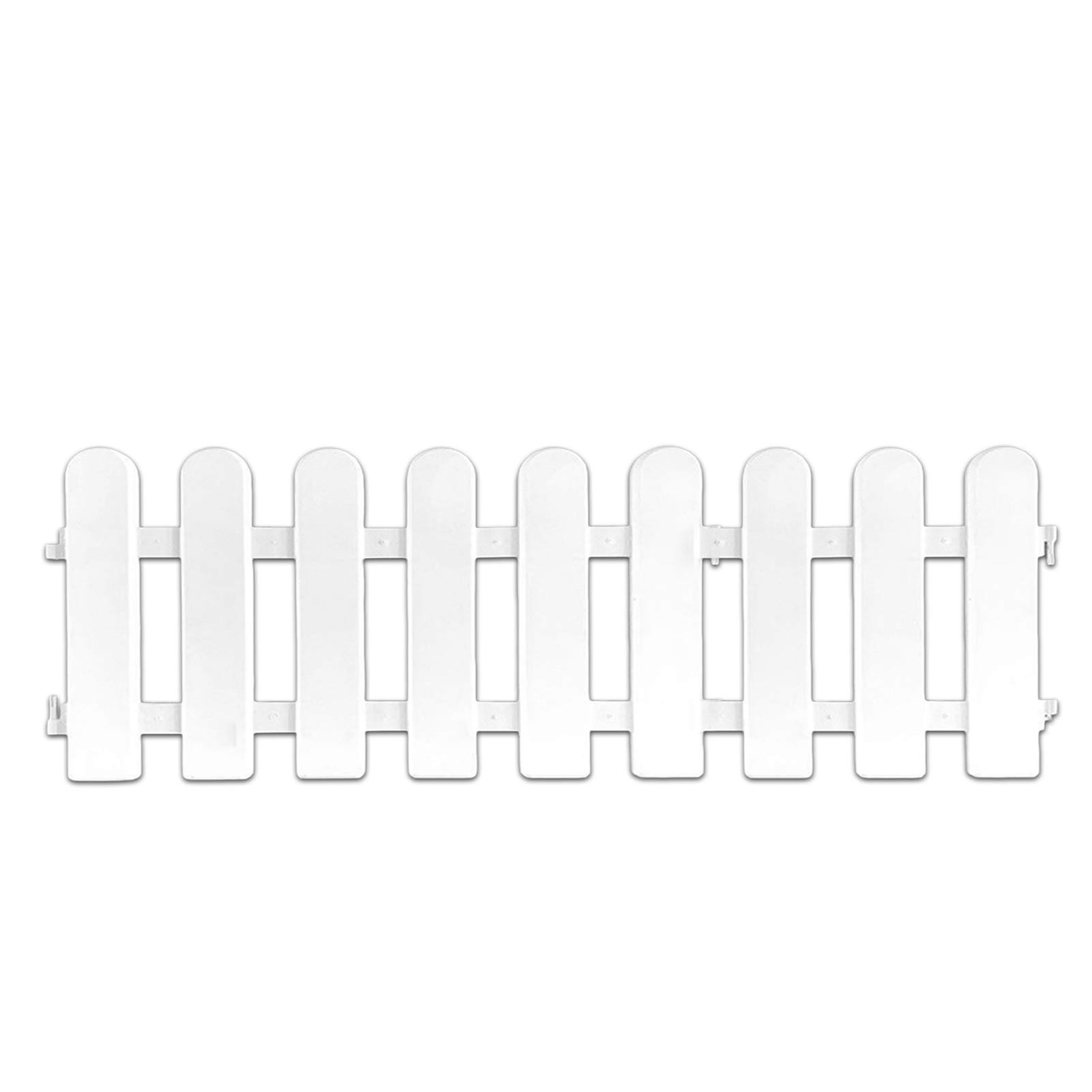 White Protective Fence PVC Garden Fence DIY Detachable Spliced Picket Modern Terrace Yard Decoration Weatherproof Outdoor Fence: 50x16cm reinforced r