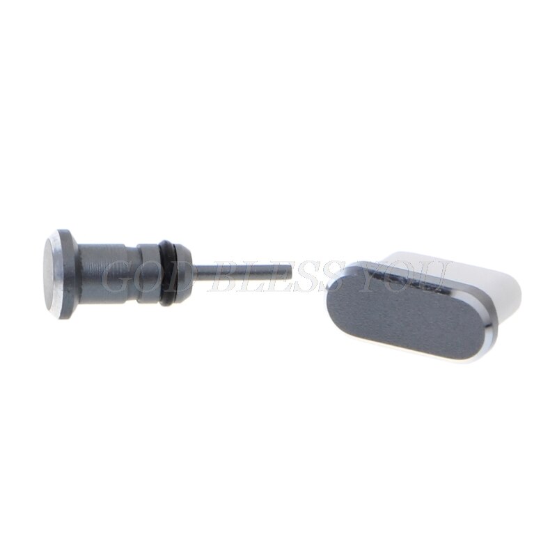 Anti Stof Plug Set Usb Type-C Port 3.5Mm Koptelefoon Jack Plug Voor Huawei P10: Grey