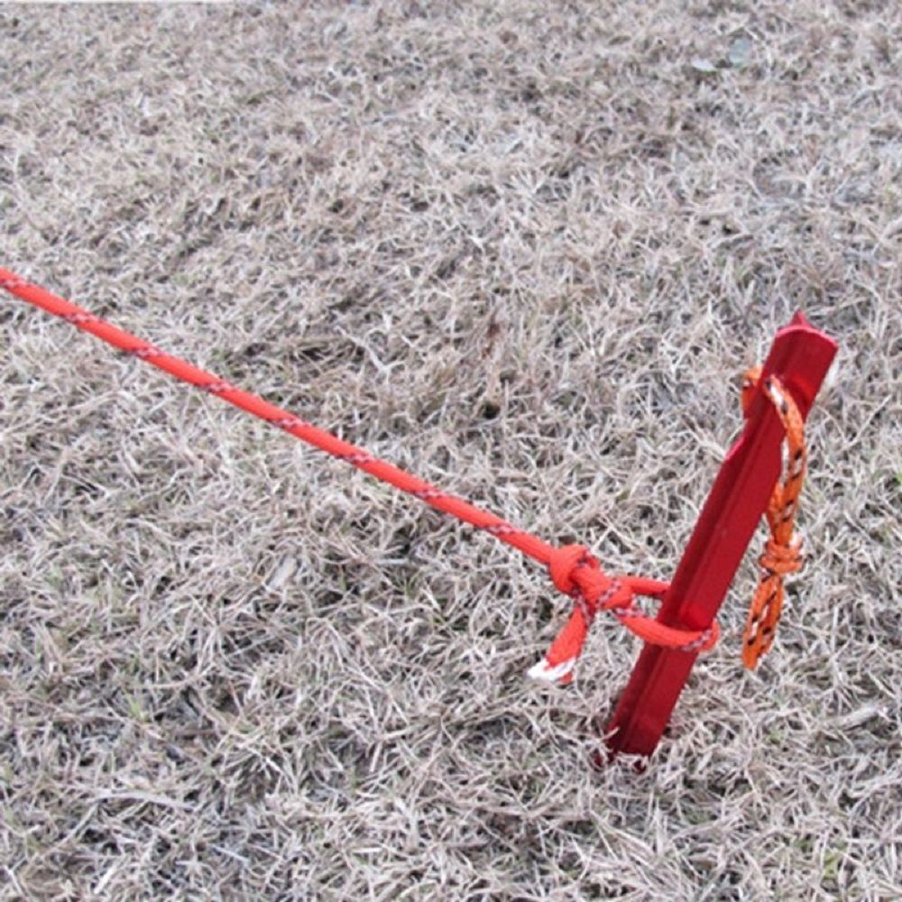 10 szt. Śledzie robić namiotu gwóźdź aluminiowe namioty z liną akcesoria kempingowe sprzęt na zewnątrz namiot podróżny budynek śledzie robić namiotu paznokci