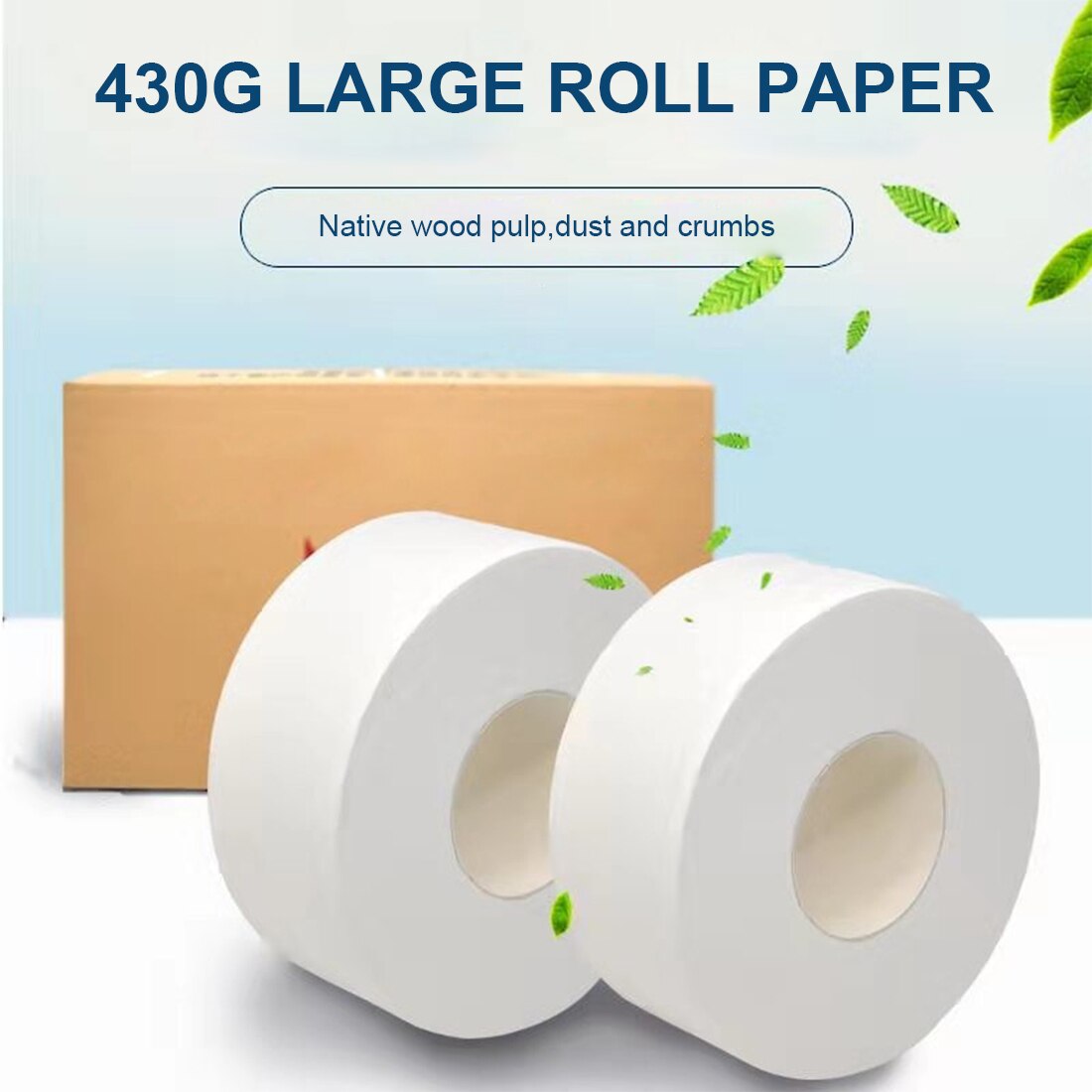1Roll 4 Layers Fast ultra long Toilet Roll Paper Home Bath Toilet Roll Paper Primary Wood Pulp Toilet Paper Tissue Roll