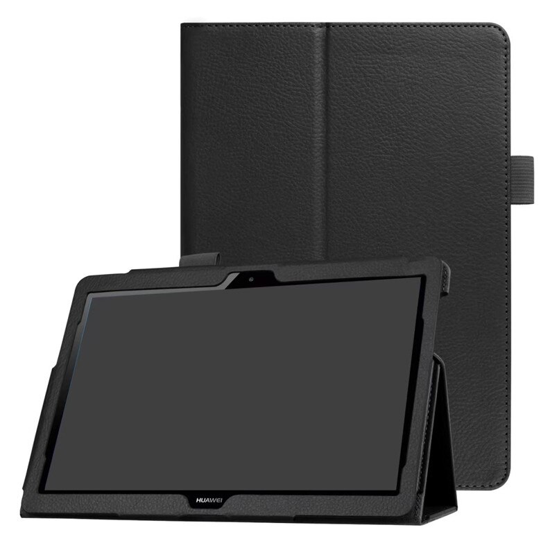 Pour Huawei Media Pad MediaPad T3 10 AGS-WO9 AGS-L09 9.6 pouces Honor Play Pad 2 étuis en cuir intelligent Texture tablette couverture