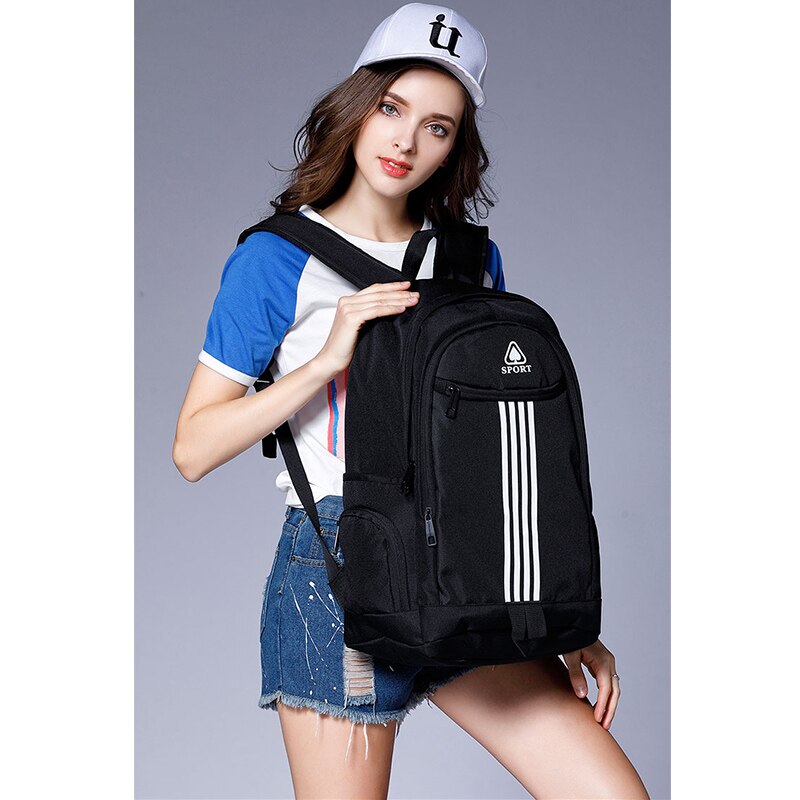 jugendlich Hohe Schule Tasche für Jungen Teenager Mädchen Rucksack Frauen Bookbags Große Nylon Solide Hochschule Schüler Tasche Schule Schwarz Frühling