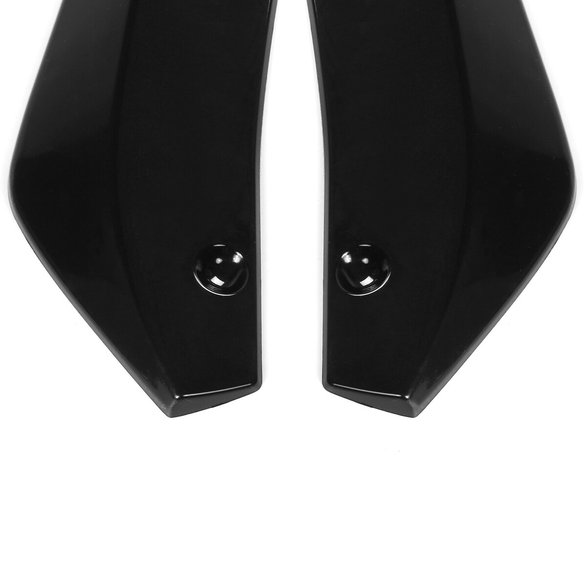 A Pair Universal Car Rear Bumper Lip Diffuser Splitter Canard Angle Side Skirt Extension Bumper Spoiler Decorative Protection