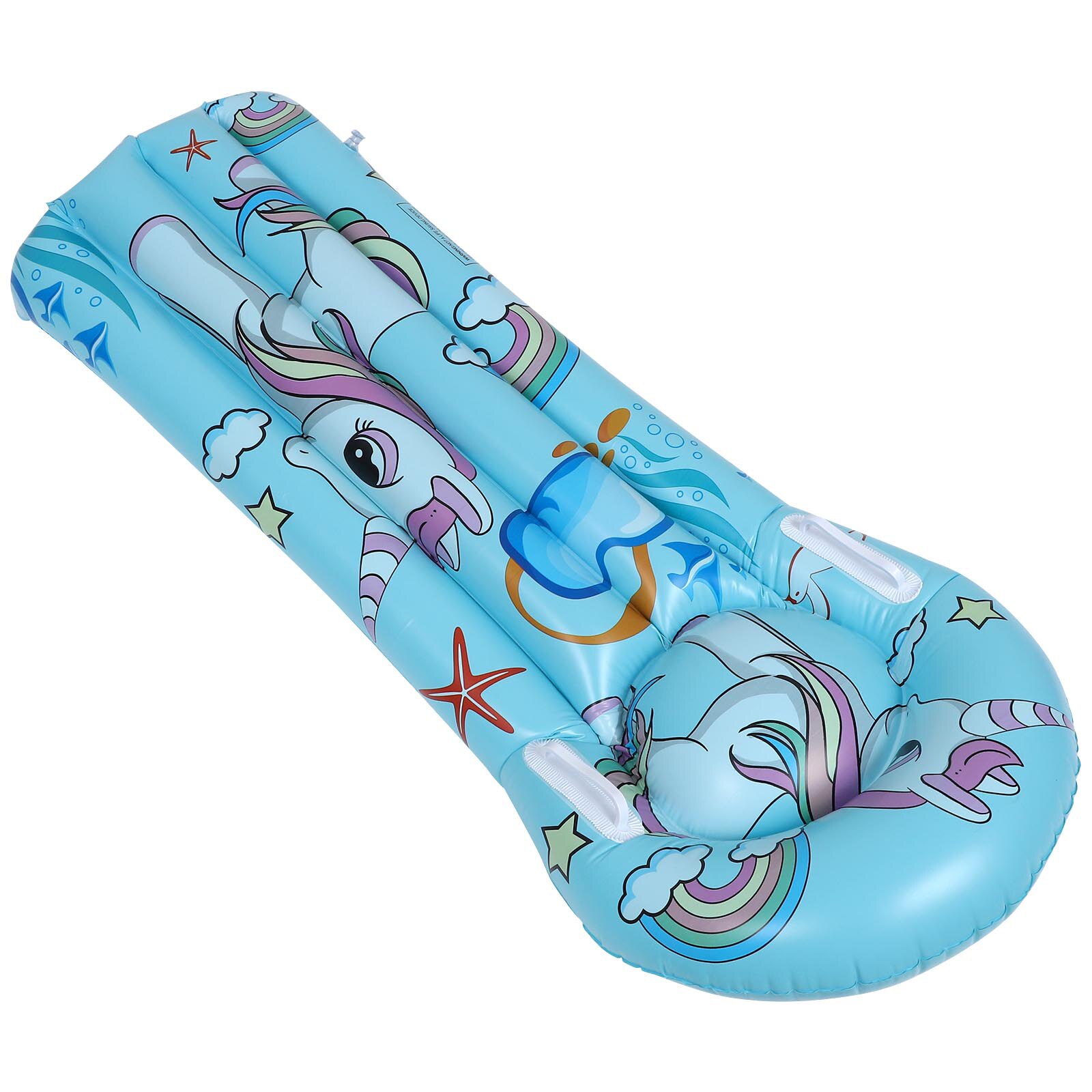 Kids Inflatable Floating Bed Shape Floating Pad Portable Swimming Mat