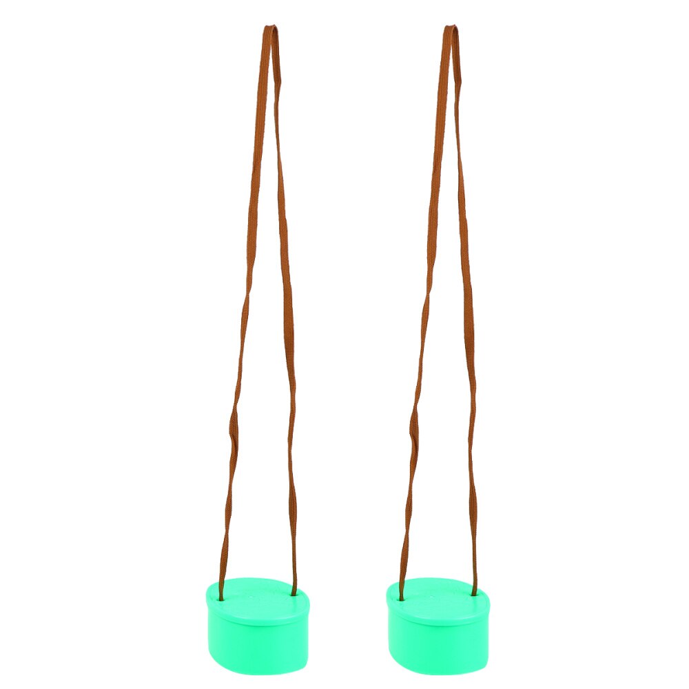 1 Pair Children's Thickened Elliptical Stilt Balance Trainer Kids Balance Training Plaything (Red)