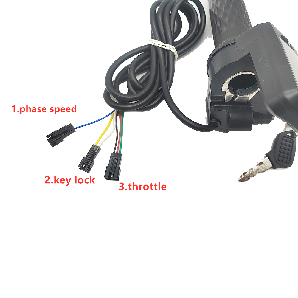 24V 36V 48V 60V 72V Acelerador de scooter de bicicleta elétrica Display LCD Mostrar velocidade e quilometragem e energia da bateria