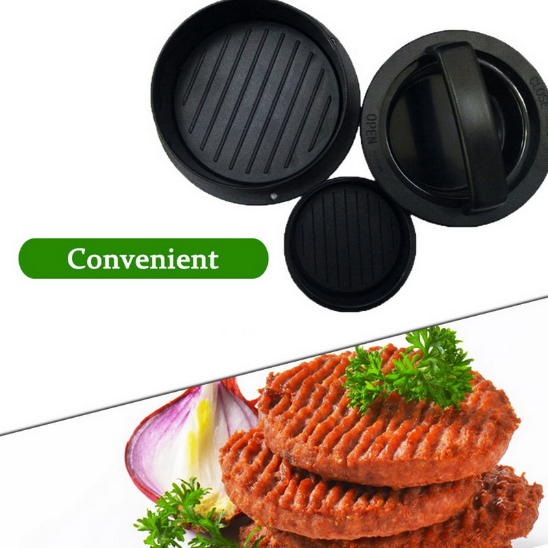 3 in1 Hamburger Hersteller Hamburger Presse Runde bilden Nicht-Stock Koch Schnitzel Hamburger Fleisch Rindfleisch Grill Burger Presse Patty Hersteller Schimmel