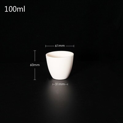 Korund degel, aluminiumoxid degel, flyktig vatten degel, båge degel . 5ml 10ml 20ml 30ml 50ml 100ml. 5 delar  / 1 paket.: 100ml