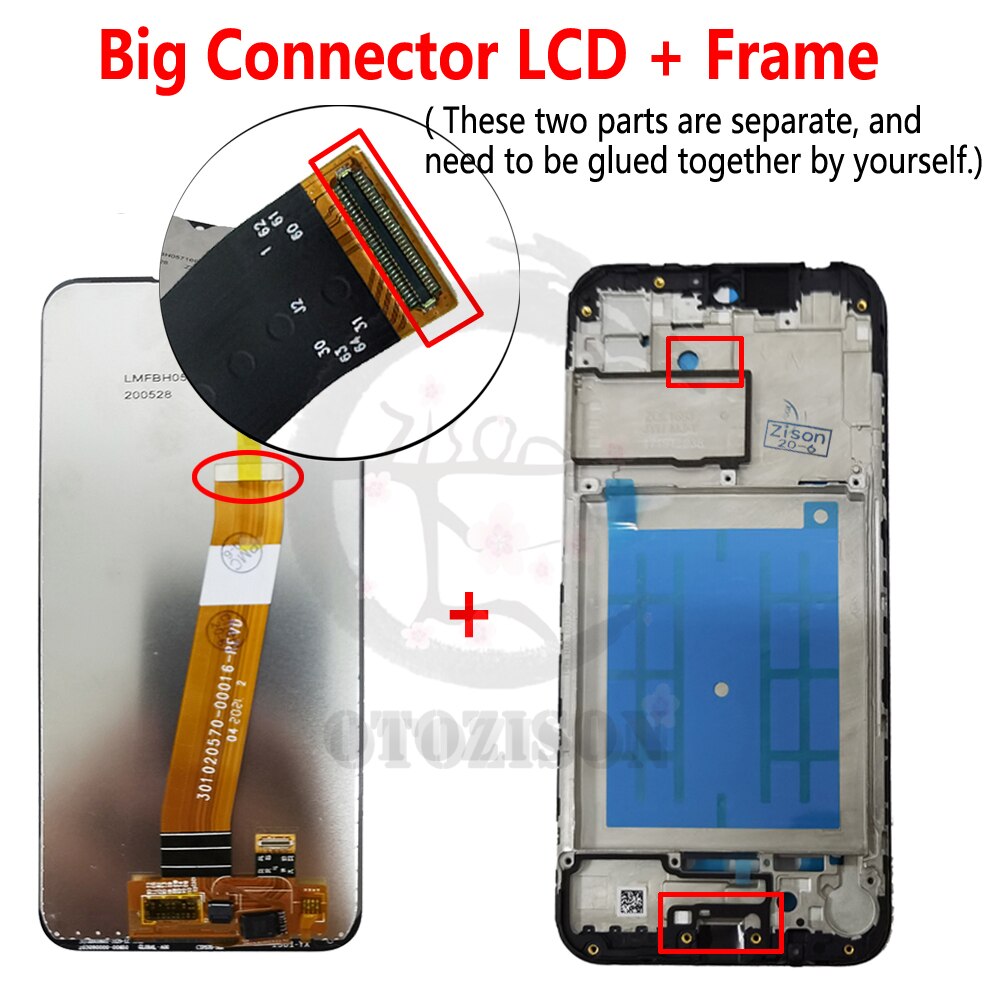 Pantalla LCD de 5,7 pulgadas con marco para SAMSUNG Galaxy A01 , montaje de digitalizador con Sensor táctil, SM-A015F/DS, A015G, A015M