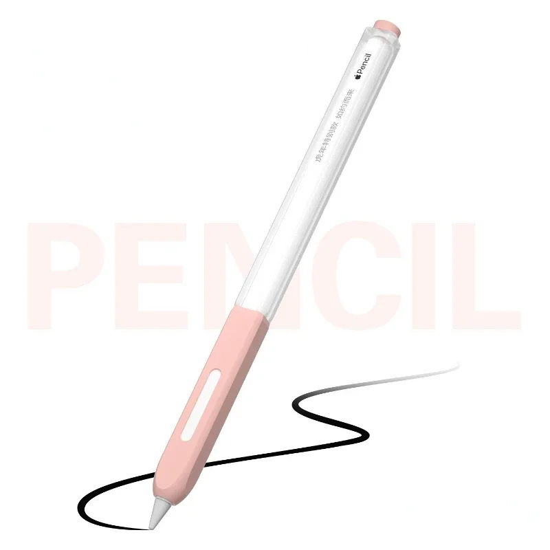 Voor Apple Pencil Pro Case Stylus Pen Gevallen Voor Apple Pencil 2 2nd Gen Cover Zachte Siliconen Coque Voor iPad potlood Pro Mouw Capa: XXL / Kaki