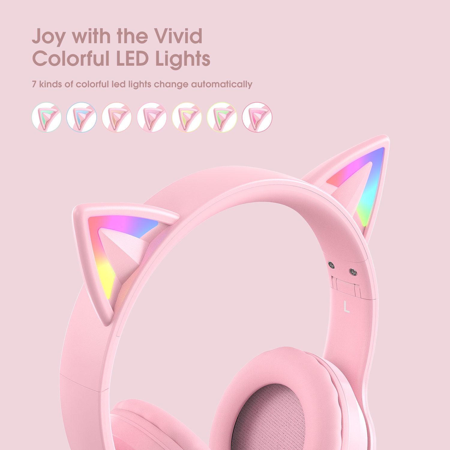 Onikuma Gaming Gaming Headset Bluetooth Headset Cat Ear Noise Annulering Hoge Geluidskwaliteit Schattig