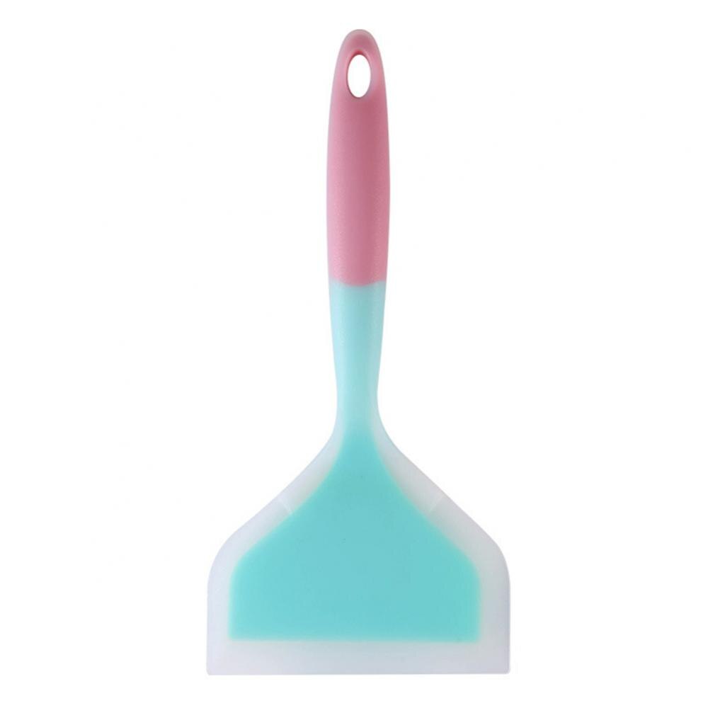 1pc Non-stick Silicone Cooking Spatula Kitchen Cake Baking Scraper Kitchen Cookware Home Cooking Utensils Cooking Utensils: Blue  Pink