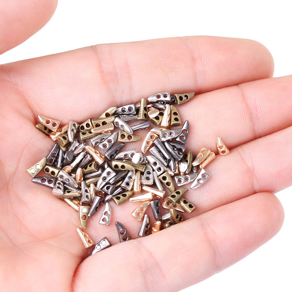 10/20 stk super mini hornknapp for å lage dukker klær frakk ultraliten metallspenne dukke klær sytilbehør