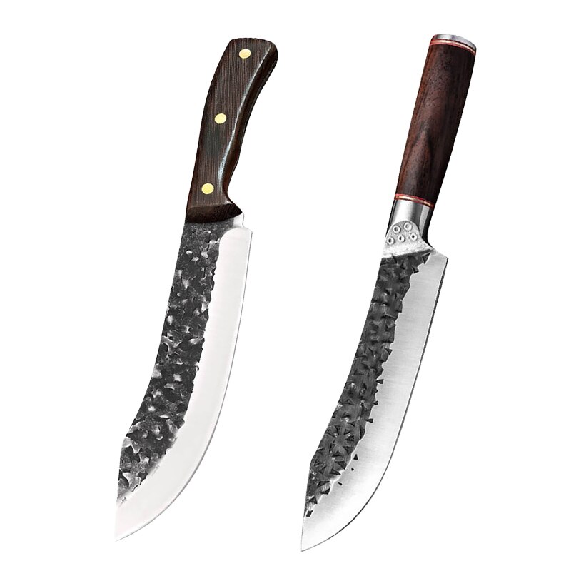 Chef&#39;s Knife Stainless Steel Boning Knife Kitchen Knife Handmade Cleaver Kitchen Knives Set Kitchen Cooking Tool: Chef KnifeC-E