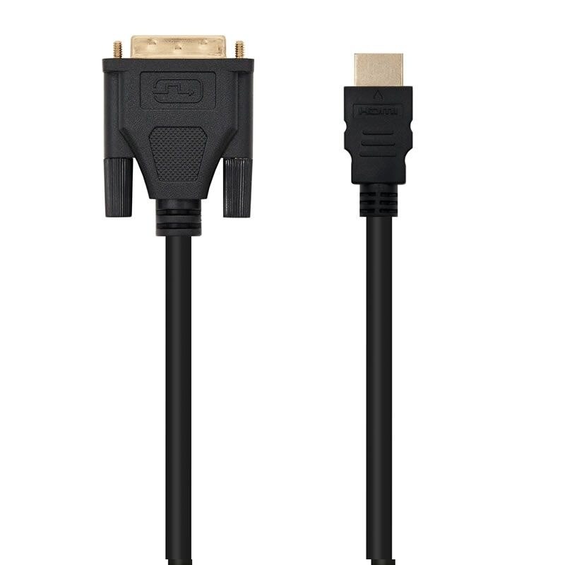 Cable hdmi-dvi nanocable 10.15.0502 - conectores dvi 18+1 macho-hdmi tipo a macho - 1.8 metros