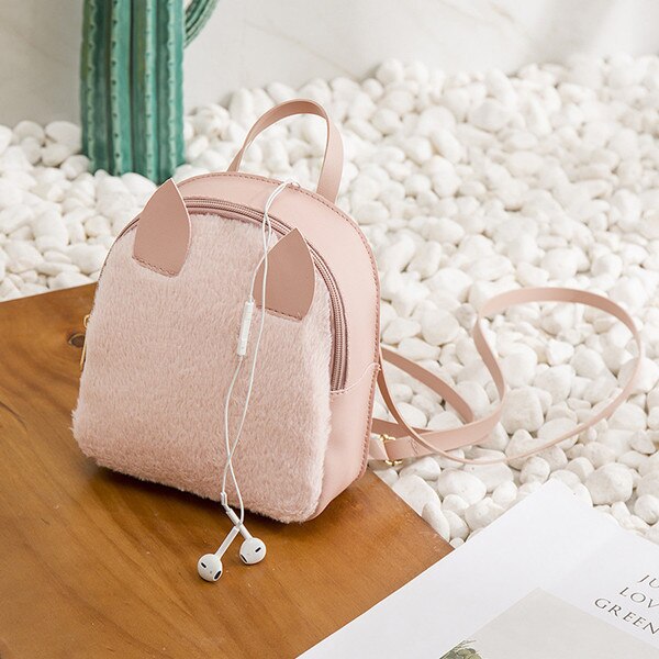 ¡Novedad! mochila escolar rosa de PU para mujer, bonita mochila escolar para niñas, mochila escolar, mochila escolar: Pink