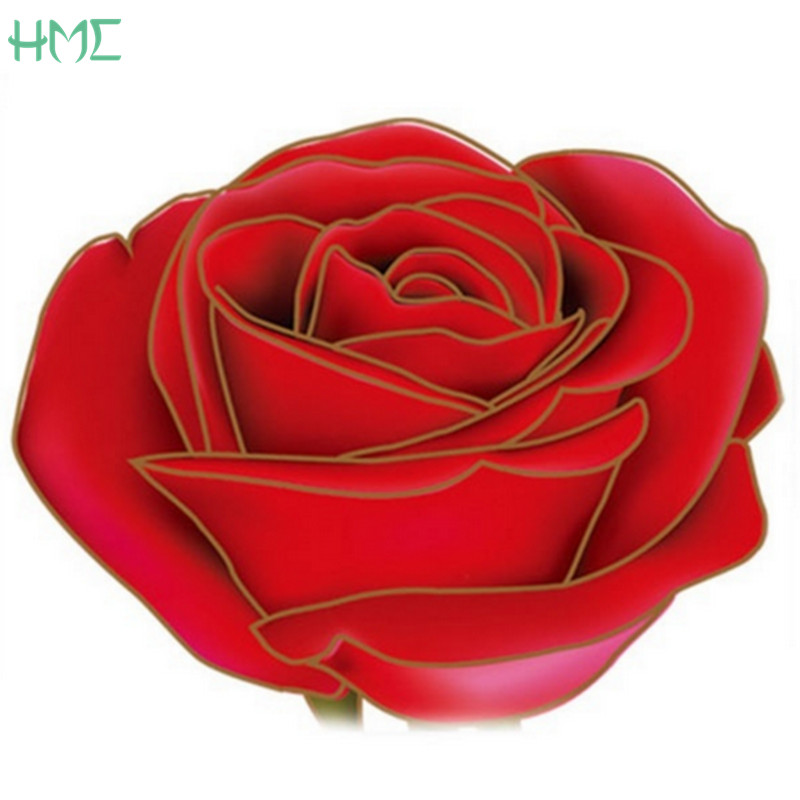 120x75cm Red Rose Wall Stickers Vinyl Wall Stickers Home Living Room Bedroom Hotel Office Decoration Wall Stickers