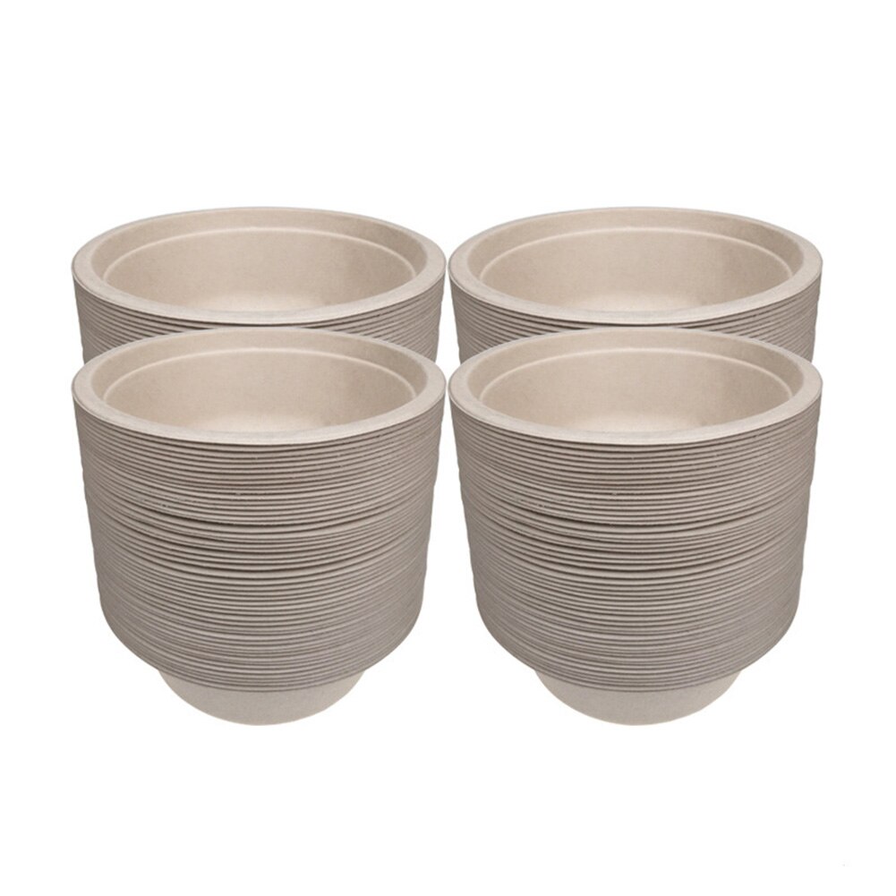 50Pcs Biologisch Afbreekbare Wegwerp Kom Restaurant Keuken Koud Gebruik Container Koelkast Opbergdoos Microwaveable