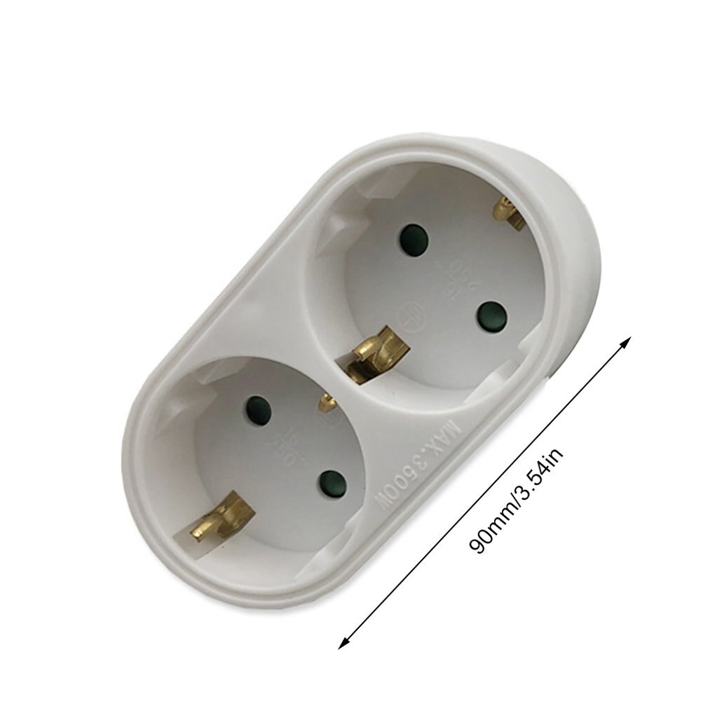 2/3 Socket Multiple Plug Power Strip Socket Distribution Adapter 16A/250V German Standard Power Supply Plug Adapter