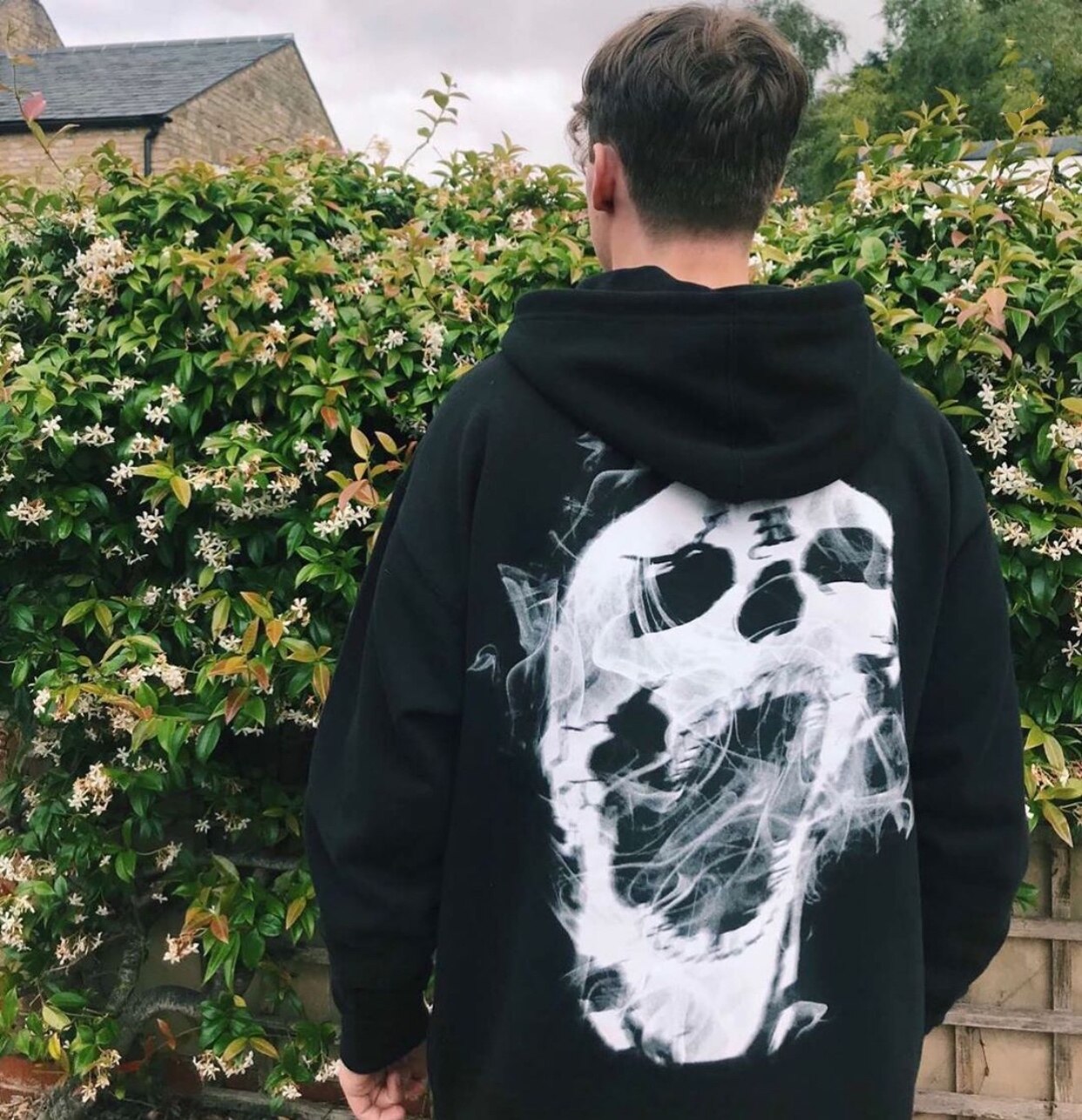 Revenge black bones hoodie sale