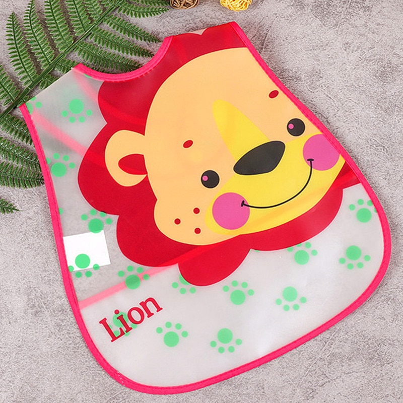 Baberos de plástico ajustables para bebé, Baberos para comer a prueba de agua, paño de alimentación de dibujos animados para bebé, delantal para niño, ropa para eructar, Baberos para niña y niño