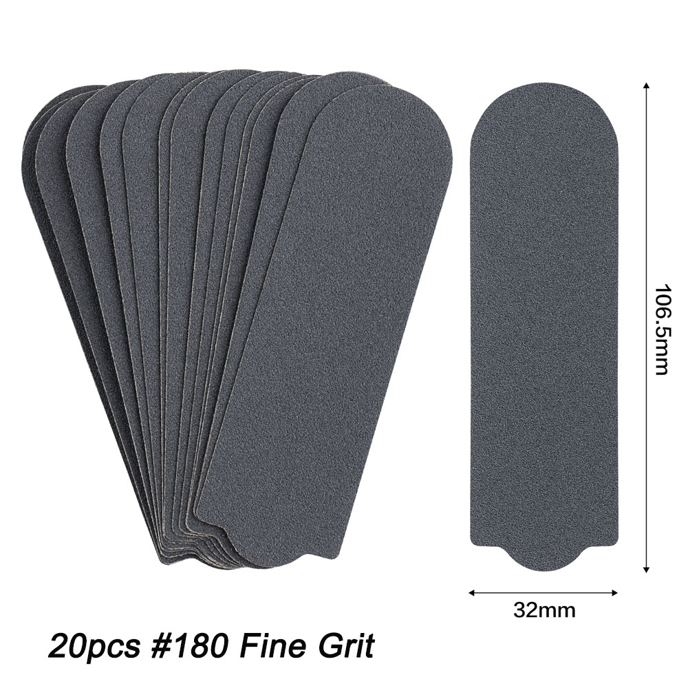 20 Stks/zak Voetvijlen Schuurvervangers Voor Pedicure-Voetvijlen Voetverzorging-Gereedschapsbestand-Eeltverwijderaar Dode Huid Voetrasp Bijvullen: Goud