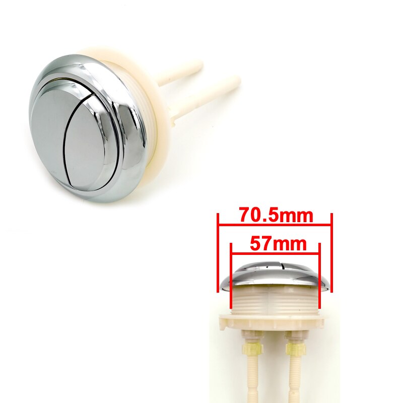 Dual Flush Toilet Tank Button Round shape Toilet Push dual flush Buttons Bathroom Accessories 58mm/48mm/38mm: 58mm A