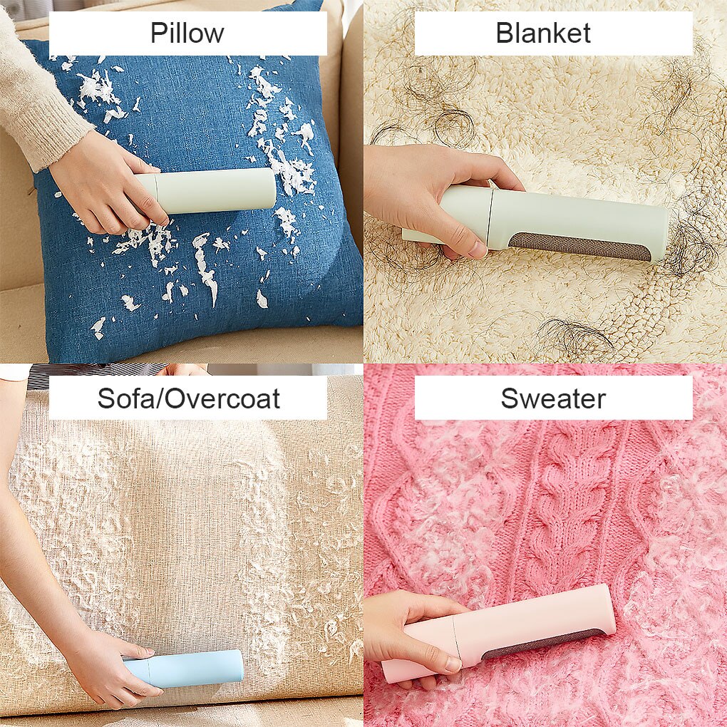 1pc Static Brush Pet Hair Lint Remover Float Fur Cleaning Brushes Reusable Roller Device Dust Brush Electrostatic Dust Cleaner