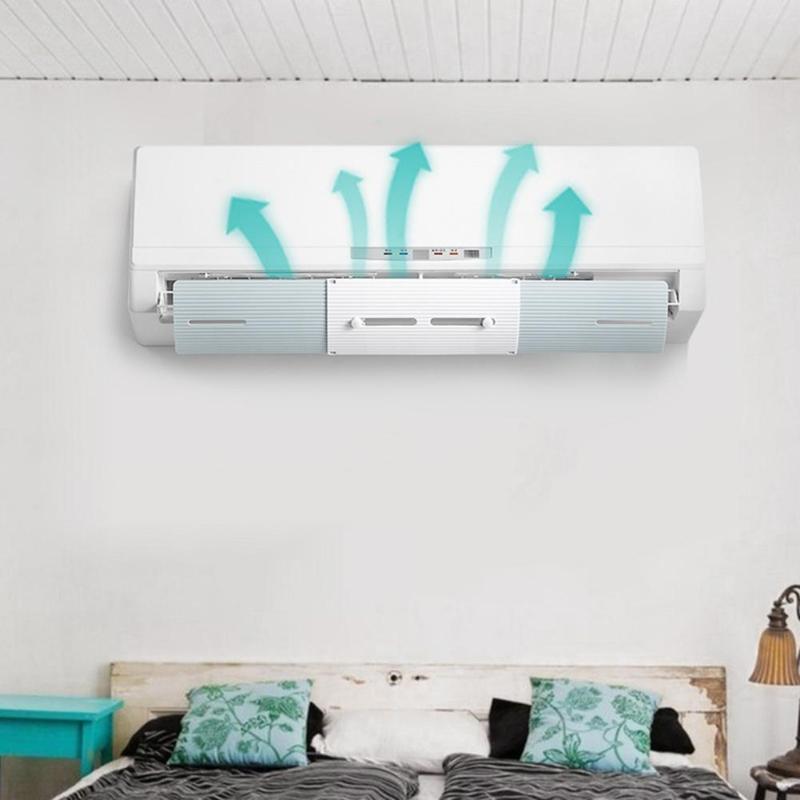 Verstelbare Anti-Wind Shield Voorruit Airconditioning Baffle Schild Wind Gids Maand Airconditioner Cover