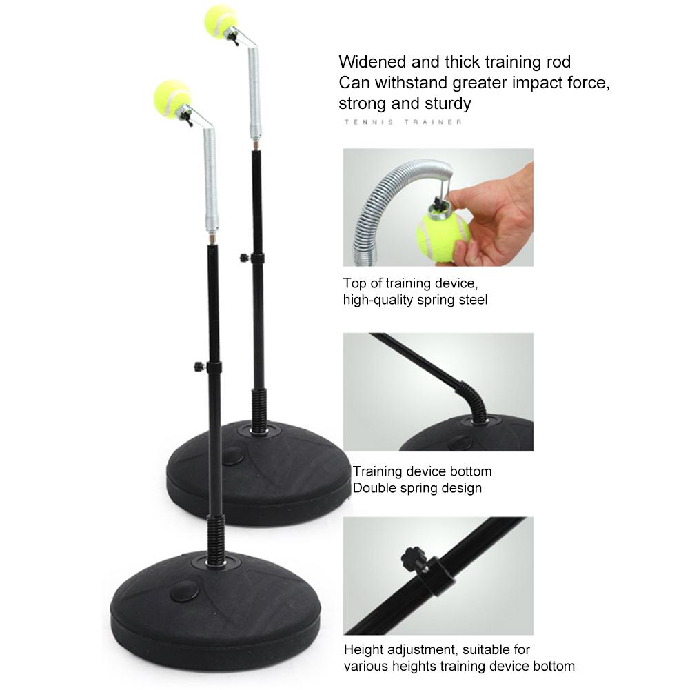 Adjustable Tennis Trainer Swing Serve Trainer Durable Tennis Trainer Set With Training Ball Tennis Practice Tool