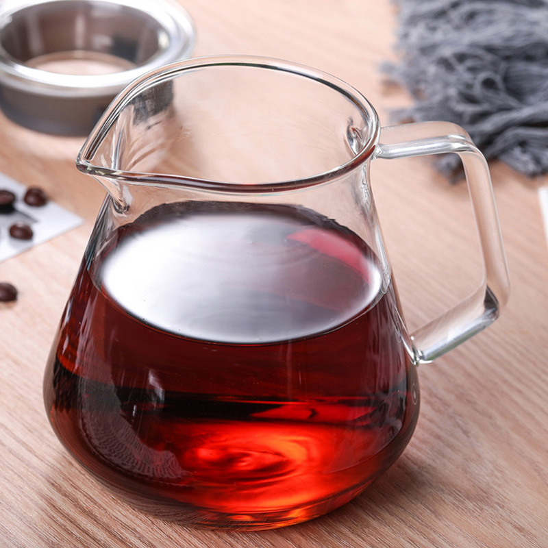 Borosilicate Glass Coffee Pot with Lid Pour Over Coffee Maker Hario V60 Portable Drip Kettle Tea Pots Espresso Coffe Percolator