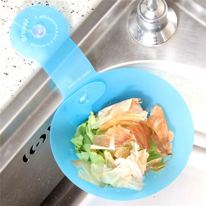 Waste Basket Triangular Funnel Shape Kitchen Strainer Basket Washing Storage Leaking Basket Disassembly Simple Colander Basket