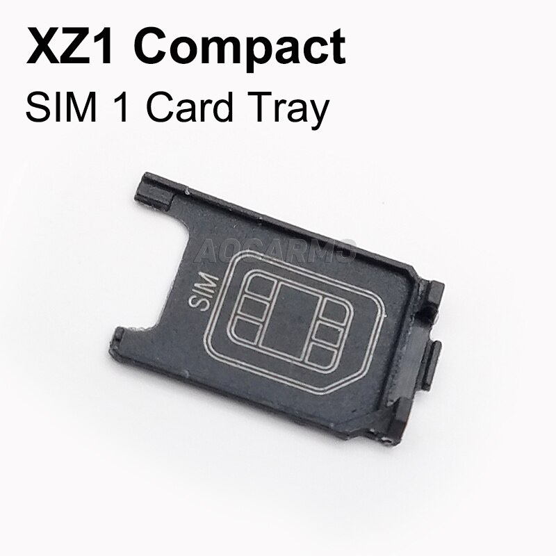 Waterproof MicroSD Card SIM Tray Port Dust Plug Port Cover For Sony Xperia XZ1 Compact XZ1C Mini G8441 G8442 S0-02K: SIM1 Tray