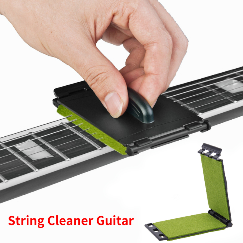 Electric Guitar Bass String Scrubber Rub Cleaning Tool Maintenance Care Guitar String Cleaner Guitar Accessories Acoustic Guitar