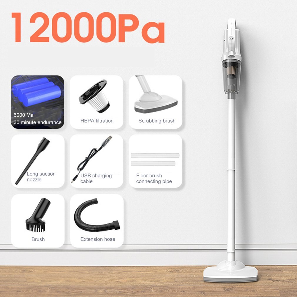 Flash Lightweight Stick Vacuum Cleaner 15KPa Powerful Suction 2 In 1 Corded Handheld Vac For Hard Floor And Carpet