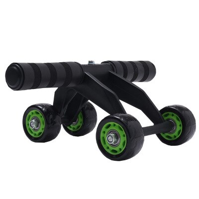 AB Roller 4 Wheel Power Abdominal Wheel Roller Trainer For Workout Fitness Gym Exercise Body Building: Default Title