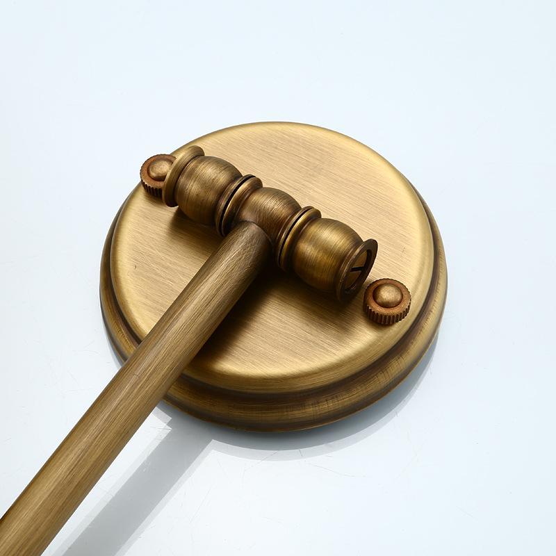 Espejo de maquillaje de Bronce Antiguo, accesorios de baño, lupa montada en la pared