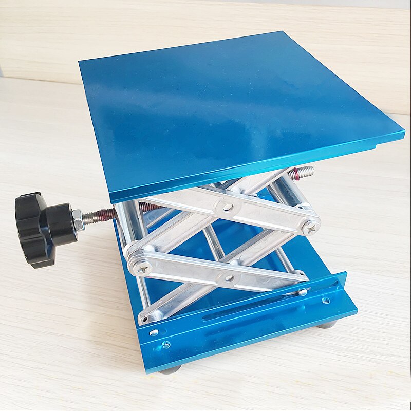 4"x4" 10x10cm Aluminum Router Lift Table Woodworking Engraving Lab Lifting Stand Rack lift platform Woodworking Benches