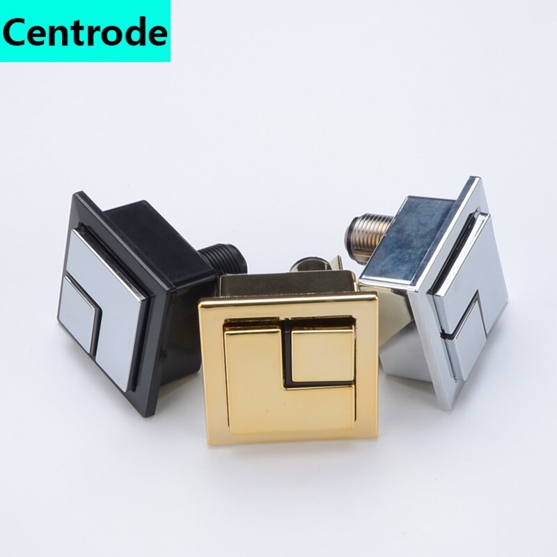 Toilet flush button switch, toilet tank button, square double button, toilet button accessories, universal