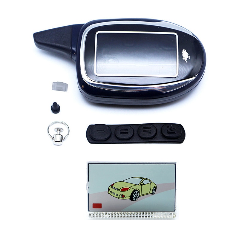 M7 Case Sleutelhanger + M7 Lcd Display Voor Scher Khan Magicar 7 Lcd Afstandsbediening Magicar 8 9 10 Case sleutelhanger Auto Alarm Fob