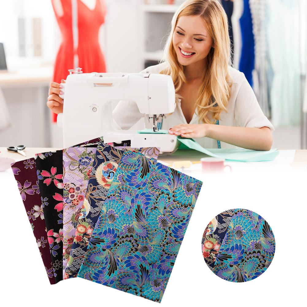 5PCS 20*25CM Cotton Fabric Small Flower Pattern Japanese Style Fabric For Crafts Mask DIY