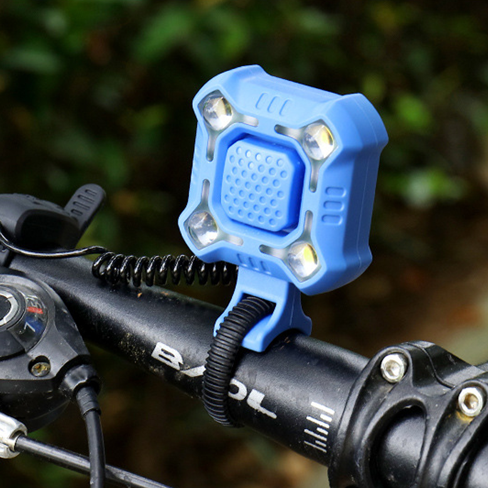 Mountainbike-Lampe, Hupenglocke, drei-in-eins, Ultra-laute Glocke, Fernscheinwerfer, wiederaufladbares USB-Rücklicht-Zubehör