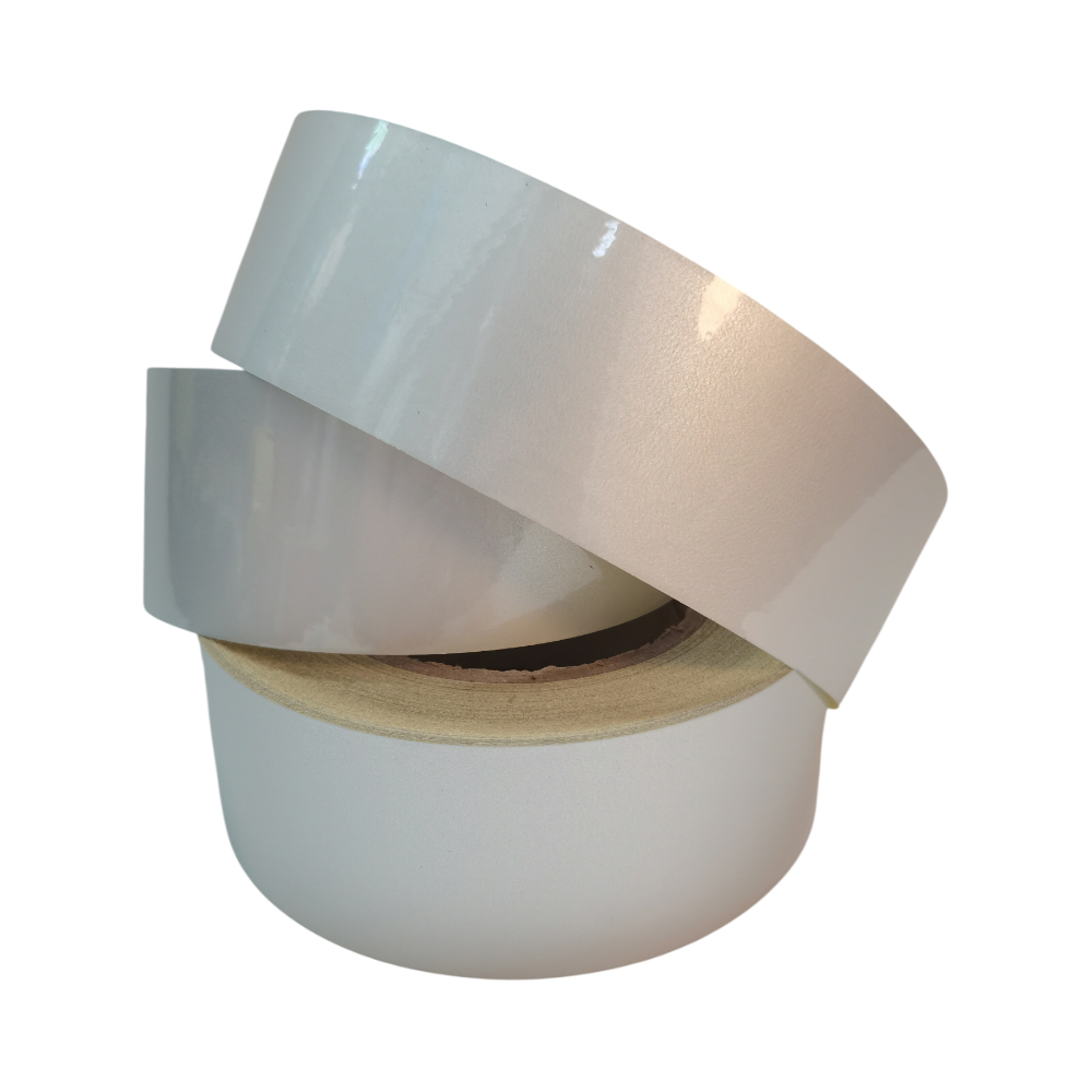 Autocollant Adhésif de Moulage de Publicitaire, Réflecteurs Imperméables pour le Marquage de Sécurité de la Voiture, Blanc Rouge Jaune Orange, 5cm x 5m: WHITE