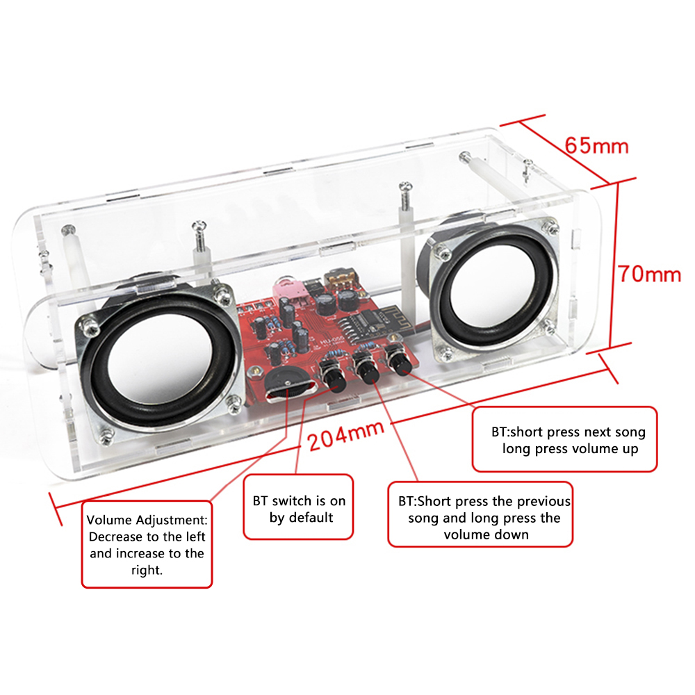 DIY Bluetooth-Lautsprecher-Bausatz Löt projekt USB Mini Heimat Stereo-Klang verstärker DIY elektronische Bausätze für sterben Löt praxis