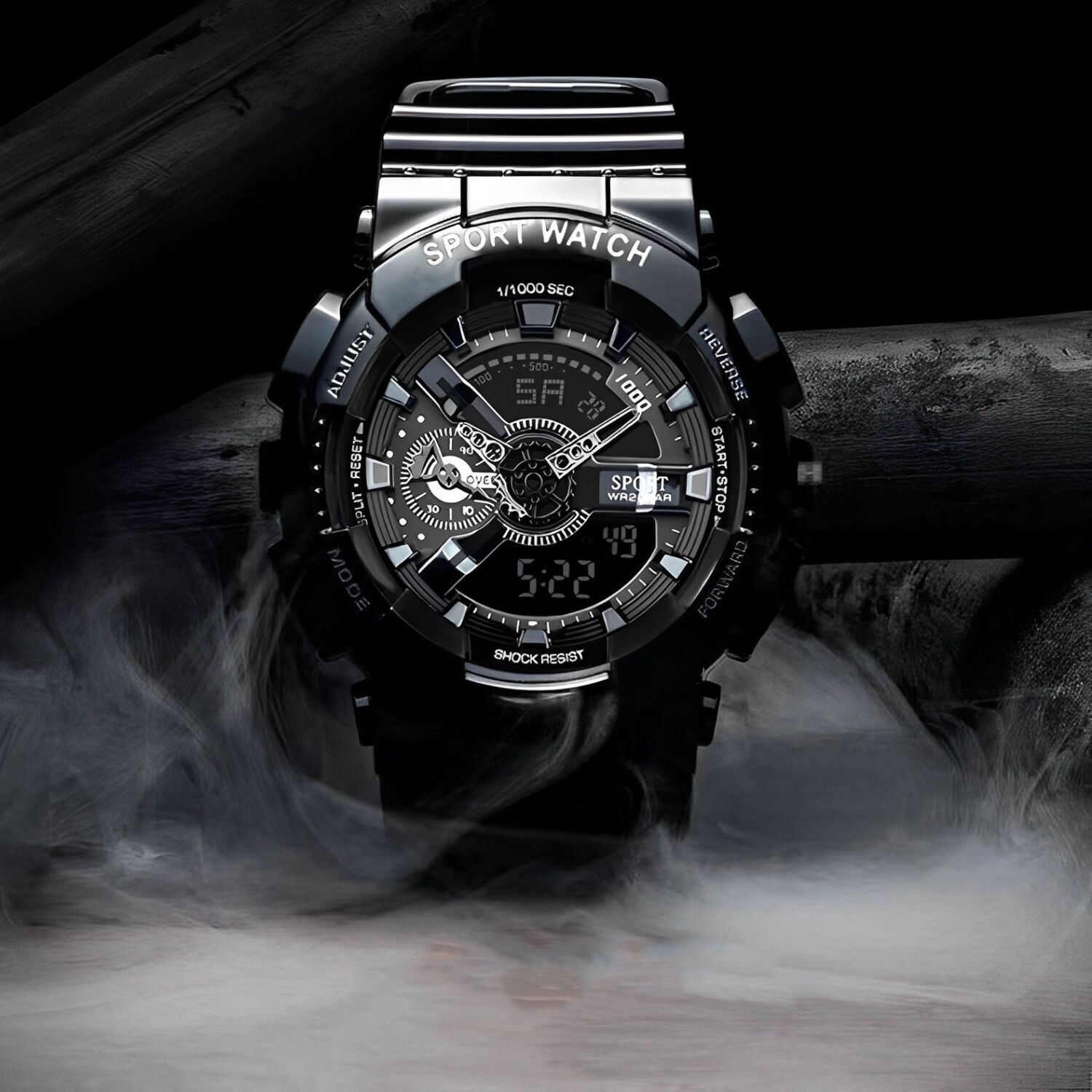 Achengy Jugend Sport Digitaluhr Männer stoßfest wasserdicht Doppel armbanduhren LED Wecker Herren uhren coole