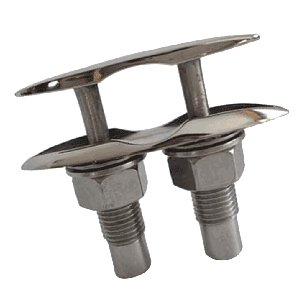 Stainless Steel Marine Flip Up Folding Pull Up Cleat (5inch), Boat Parts Marine Hardware