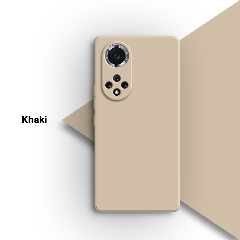 Einfache Original-Handyhülle für Huawei Nova 9 Nova 9 Profi SE 9 Profi 9 SE 5G, hochwertige, quadratische, flüssige Silikon-weiche Handy, Mobiltelefon Rückseite: Polyester / Silber