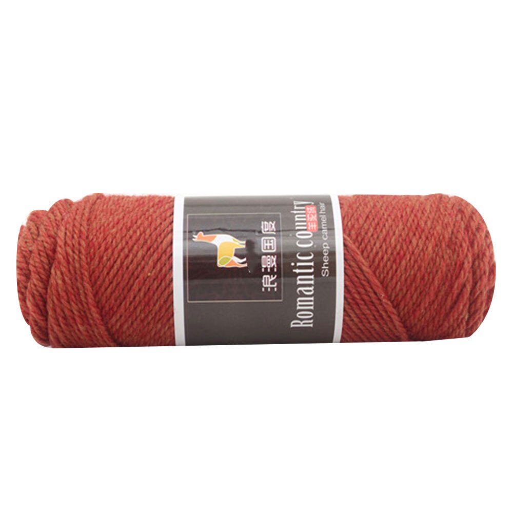 15 Colors Alpaca Wool Soft Crochet Worsted Yarn Thread For Knitting Scarves Gloves Hand Knitting Alpaca Wool: 08 dark red 